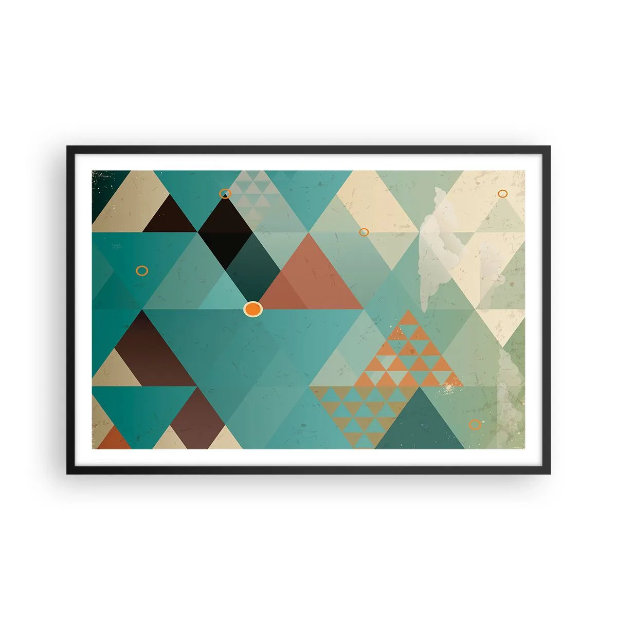 Poster in cornice nera - Unità della molteplicità, molteplicità dell'unità - 91x61 cm