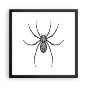 Poster in cornice nera - Precisione inquietante - 40x40 cm