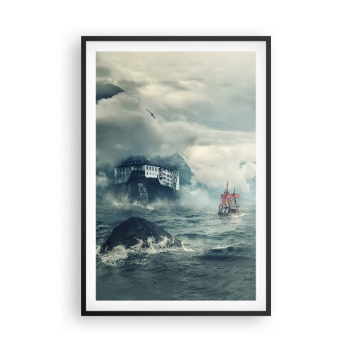 Poster in cornice nera - Sulle acque magiche - 61x91 cm