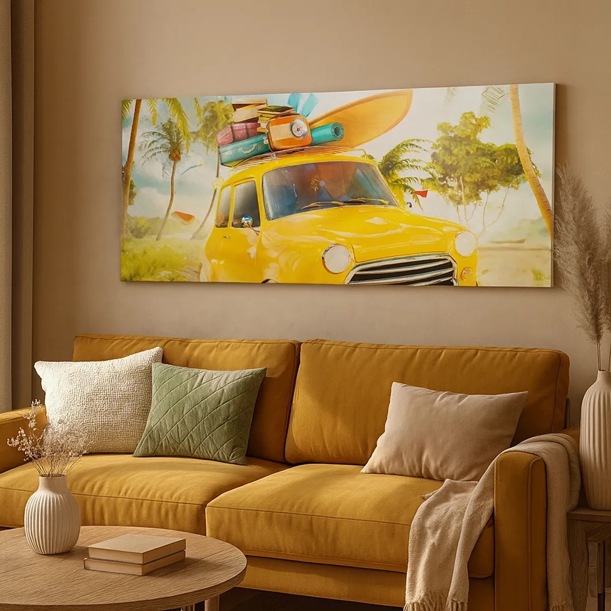 Quadro su tela - Stampe su Tela - Viaggio nel paese dei sorrisi - 30x30 cm