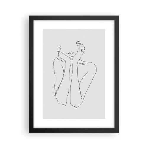 Poster in cornice nera - Quello che sognano le ragazze - 30x40 cm