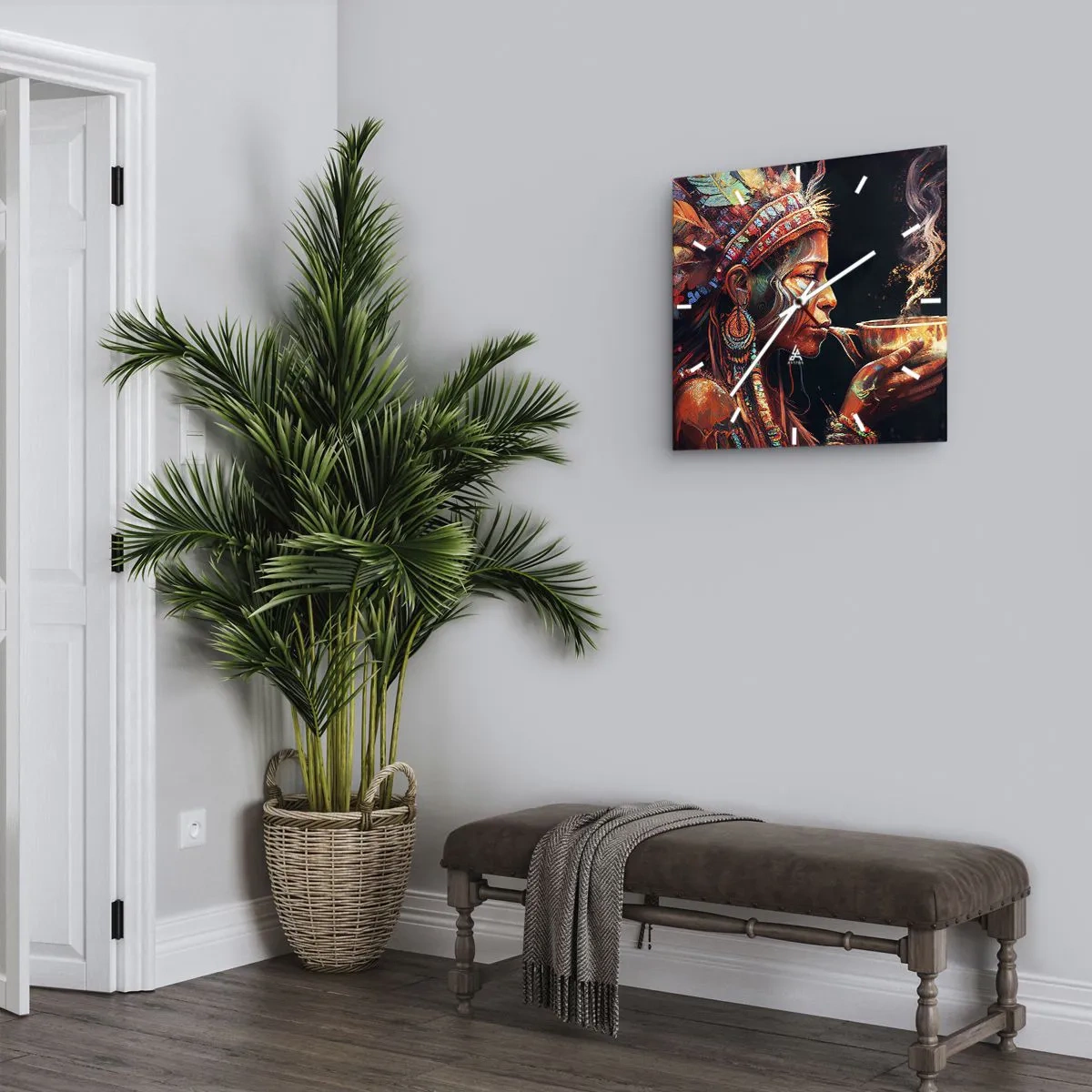 Orologio da parete - Orologio in Vetro - Rituale magico - 30x30 cm