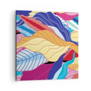 Quadro su tela - Stampe su Tela - Disordine colorato - 60x60 cm