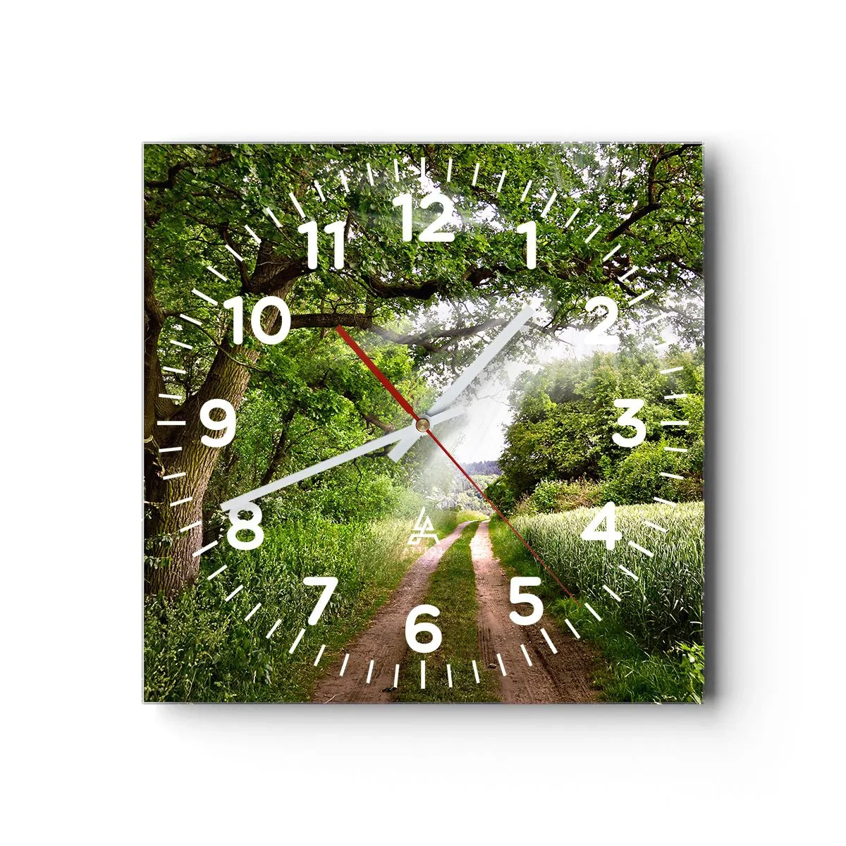 Orologio da parete - Orologio in Vetro - Et in Arcadia ego - 40x40 cm