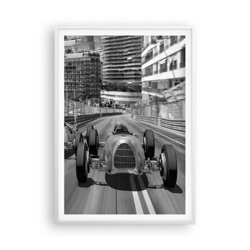 Poster in cornice bianca - Tanto tempo fa a Montecarlo - 70x100 cm