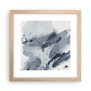 Poster in cornice rovere chiaro - Studio della natura dell'acqua - 30x30 cm