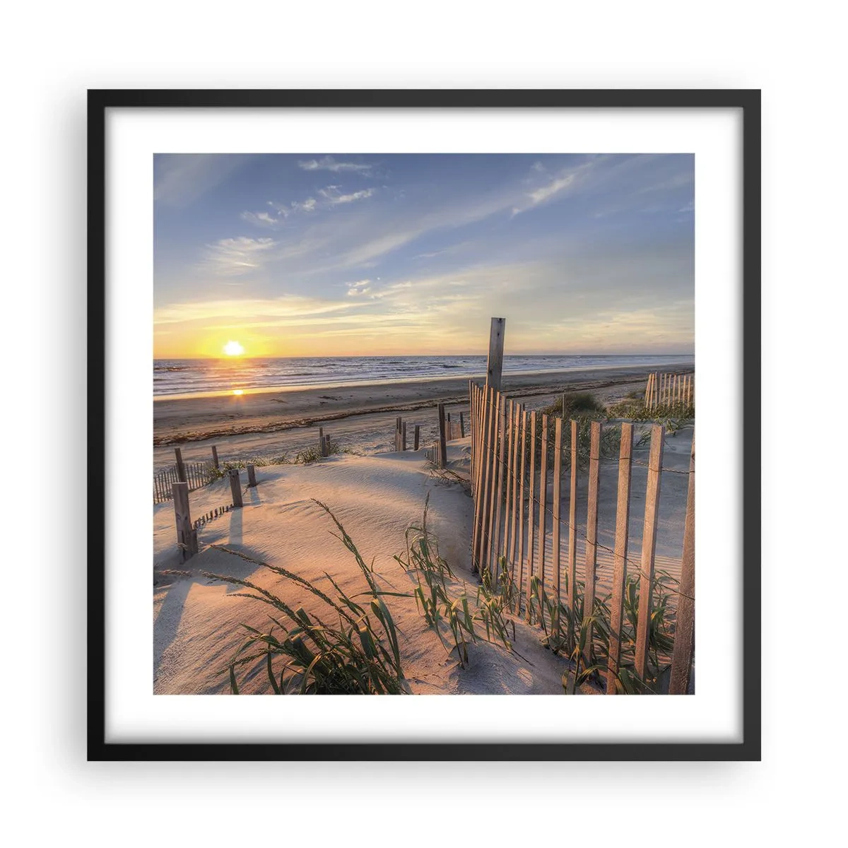 Poster in cornice nera - Luci e ombre del vento - 50x50 cm