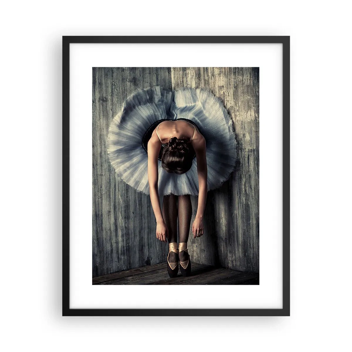 Poster in cornice nera - Quando la musica tace - 40x50 cm