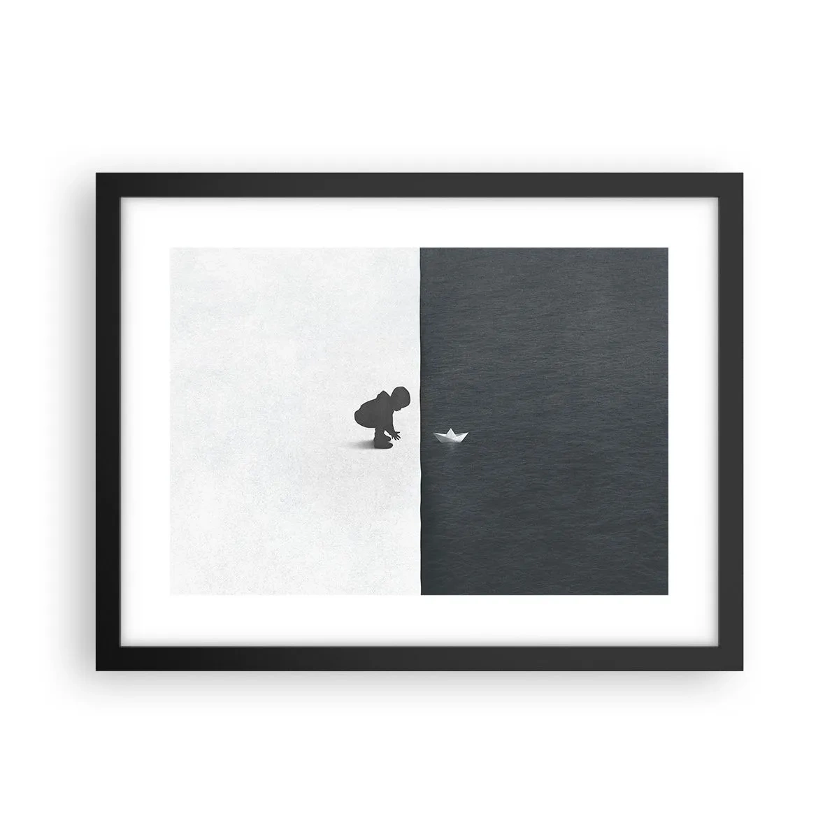 Poster in cornice nera - La grande spedizione - 40x30 cm