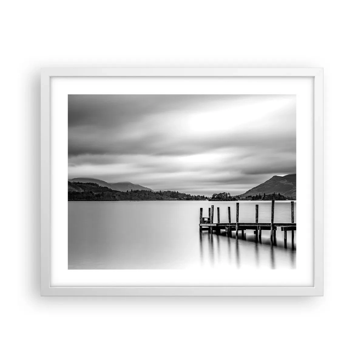 Poster in cornice bianca - Mitezza e forza - 50x40 cm