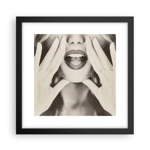 Poster in cornice nera - Arrivo! - 30x30 cm