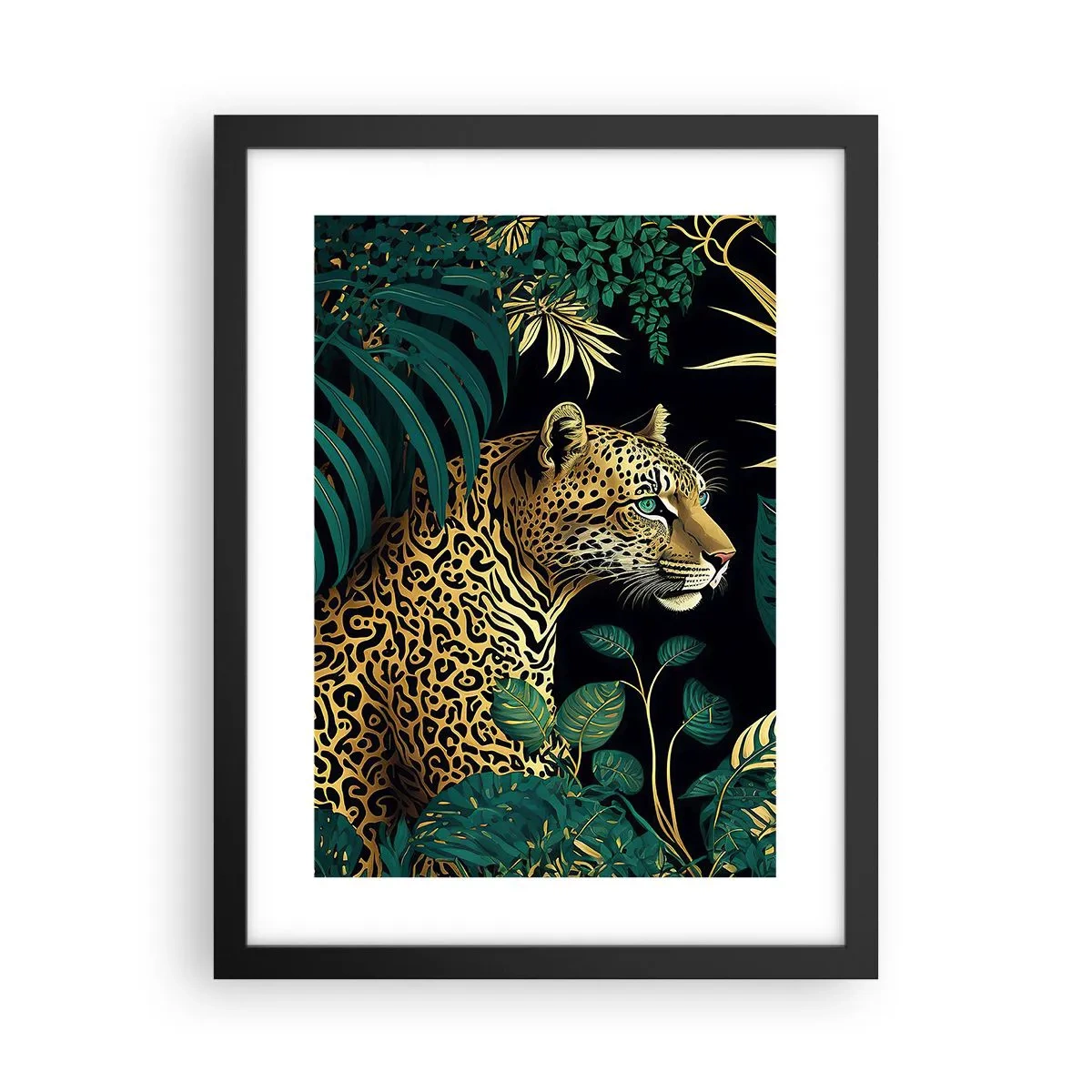 Poster in cornice nera - Il signore della giungla - 30x40 cm