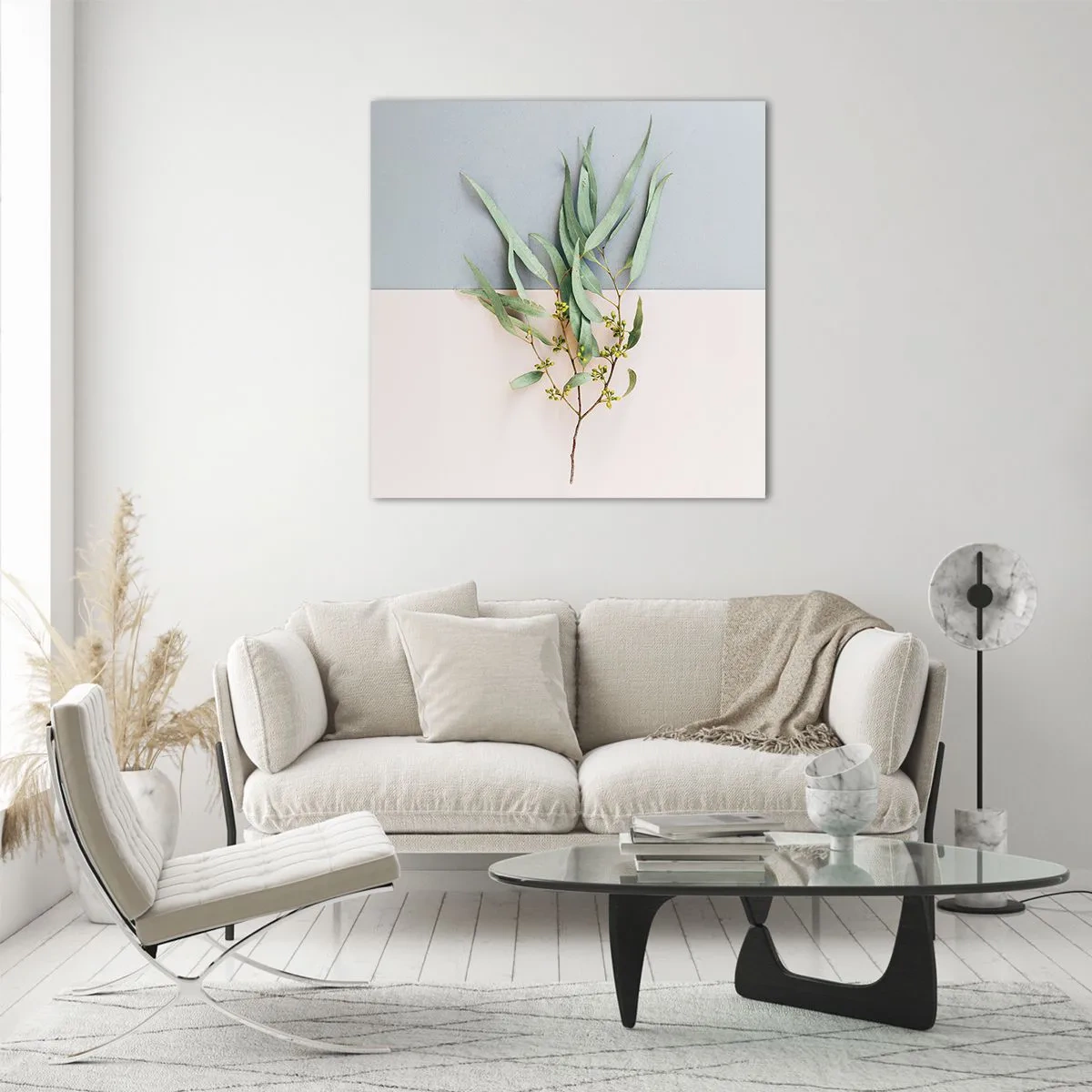 Quadro su vetro - Delicatezza pastello - 70x70 cm