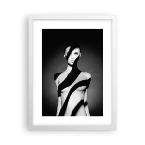 Poster in cornice bianca - Luci e ombre - 30x40 cm