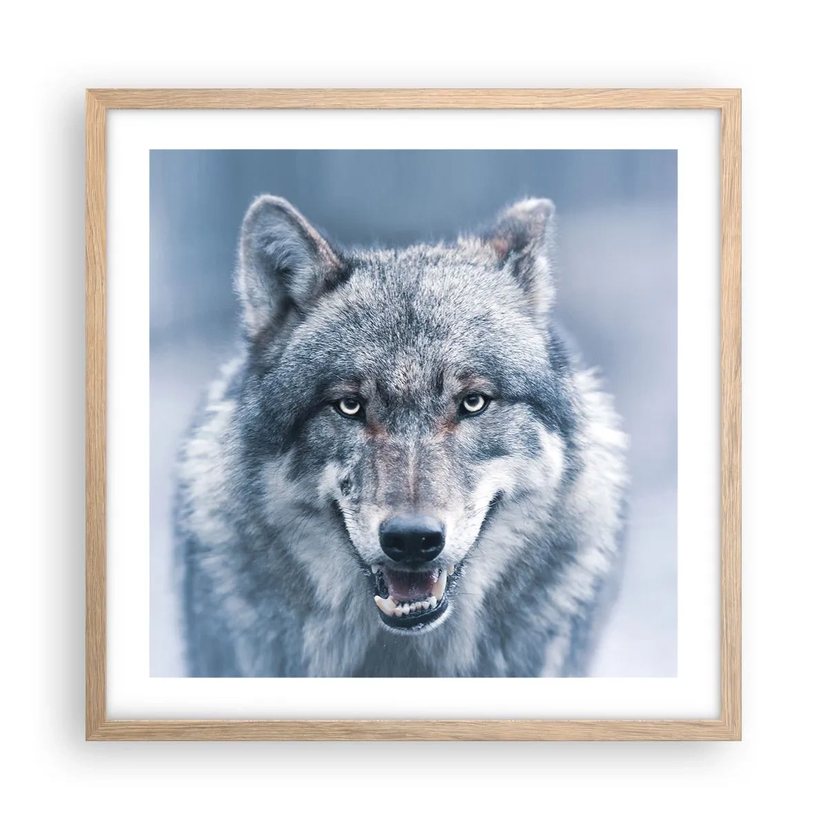 Poster in cornice rovere chiaro - Accetti la sfida? - 50x50 cm