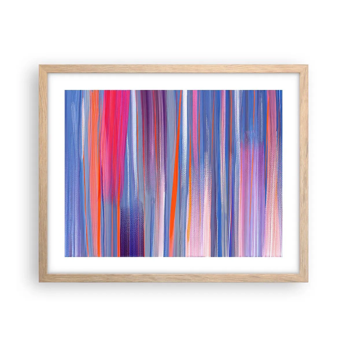 Poster in cornice rovere chiaro - Ascensione arcobaleno - 50x40 cm