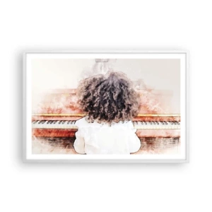 Poster in cornice bianca - Nel nuovo mondo - 91x61 cm