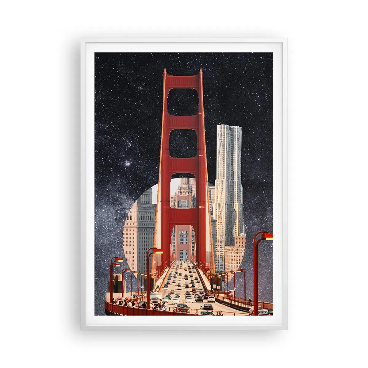 Poster in cornice bianca - Sempre al centro - 70x100 cm