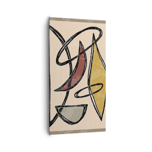 Quadro su tela - Stampe su Tela - Composizione: archi e ovali - 65x120 cm