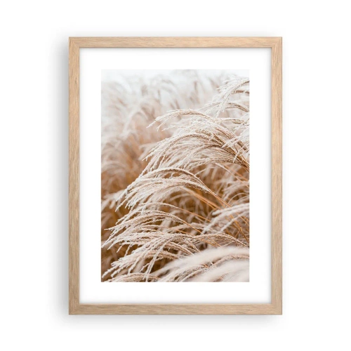 Poster in cornice rovere chiaro - Inchino al sole d'autunno - 30x40 cm