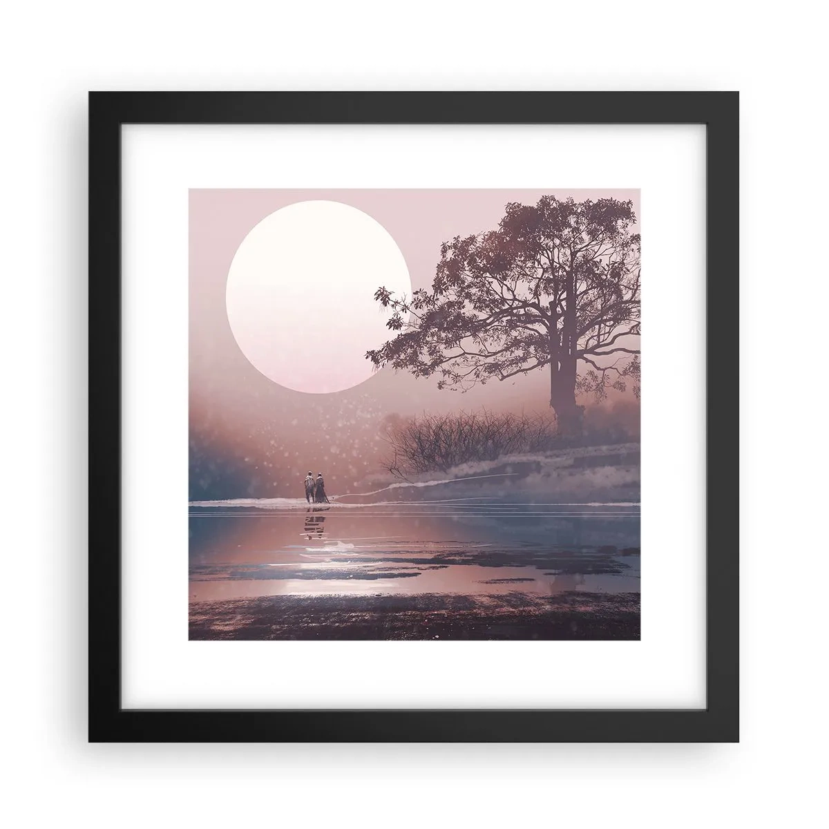 Poster in cornice nera - Meraviglie della notte - 30x30 cm