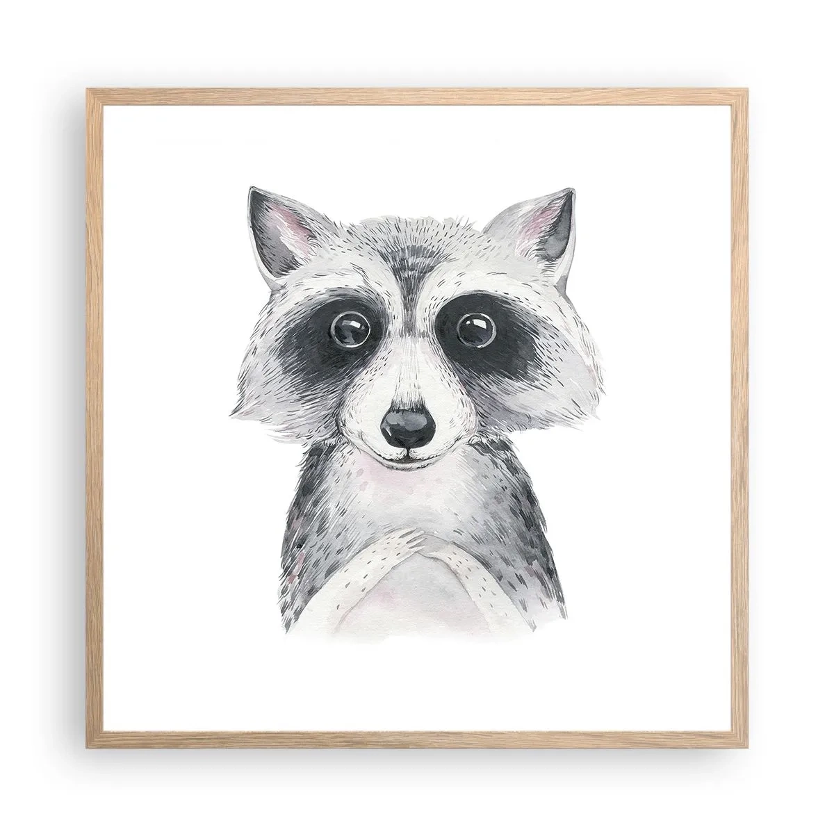 Poster in cornice rovere chiaro - Un attimo di commozione - 60x60 cm