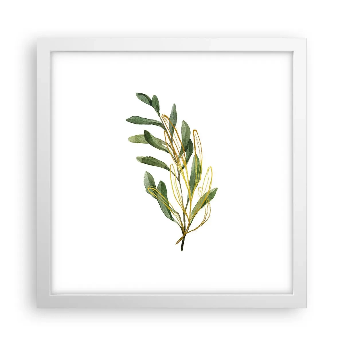 Poster in cornice bianca - Tutto ciò che è buono - 30x30 cm