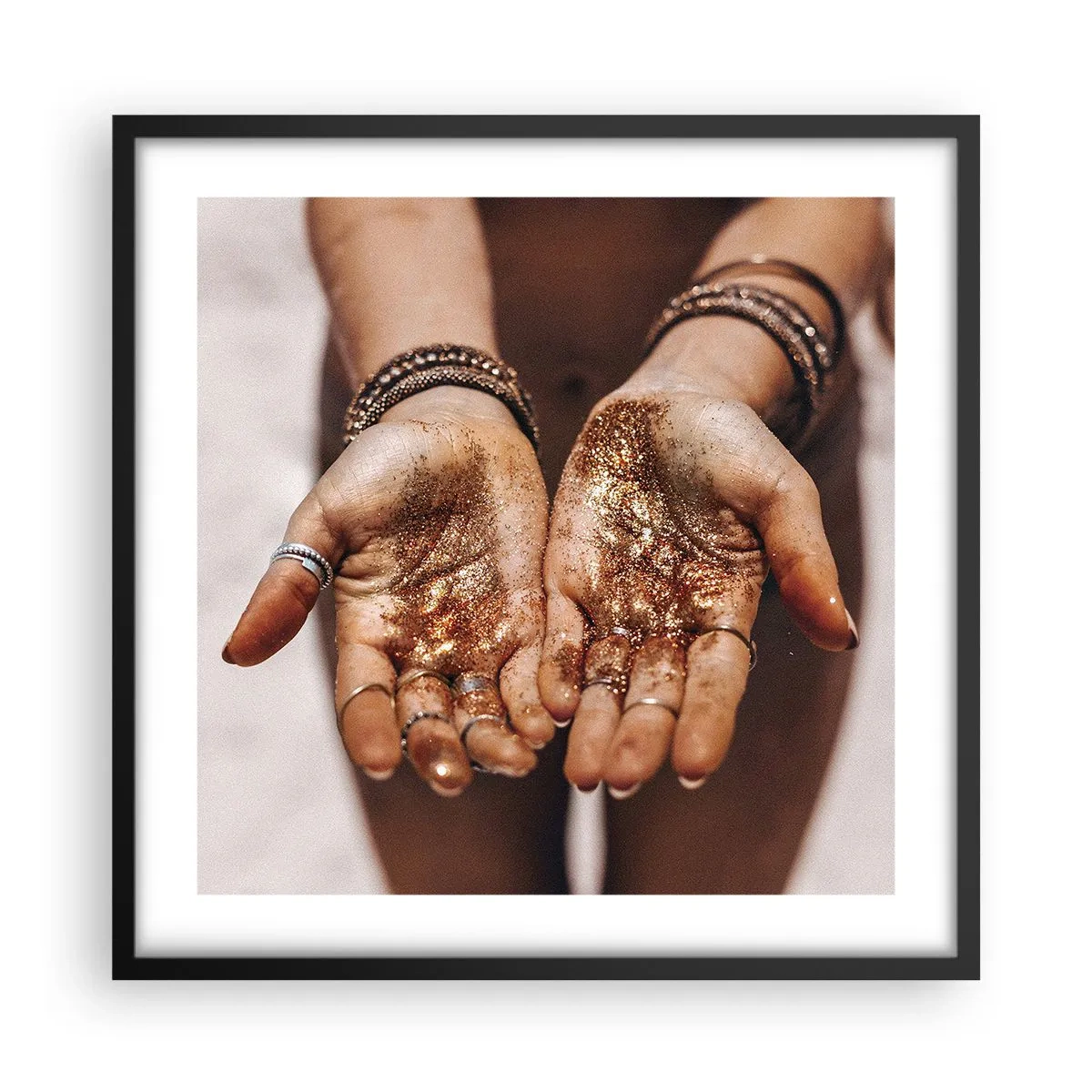 Poster in cornice nera - Un dono per te - 50x50 cm