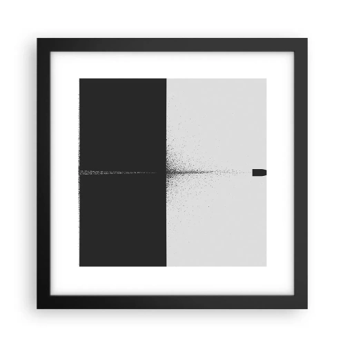 Poster in cornice nera - Dritto allo scopo - 30x30 cm