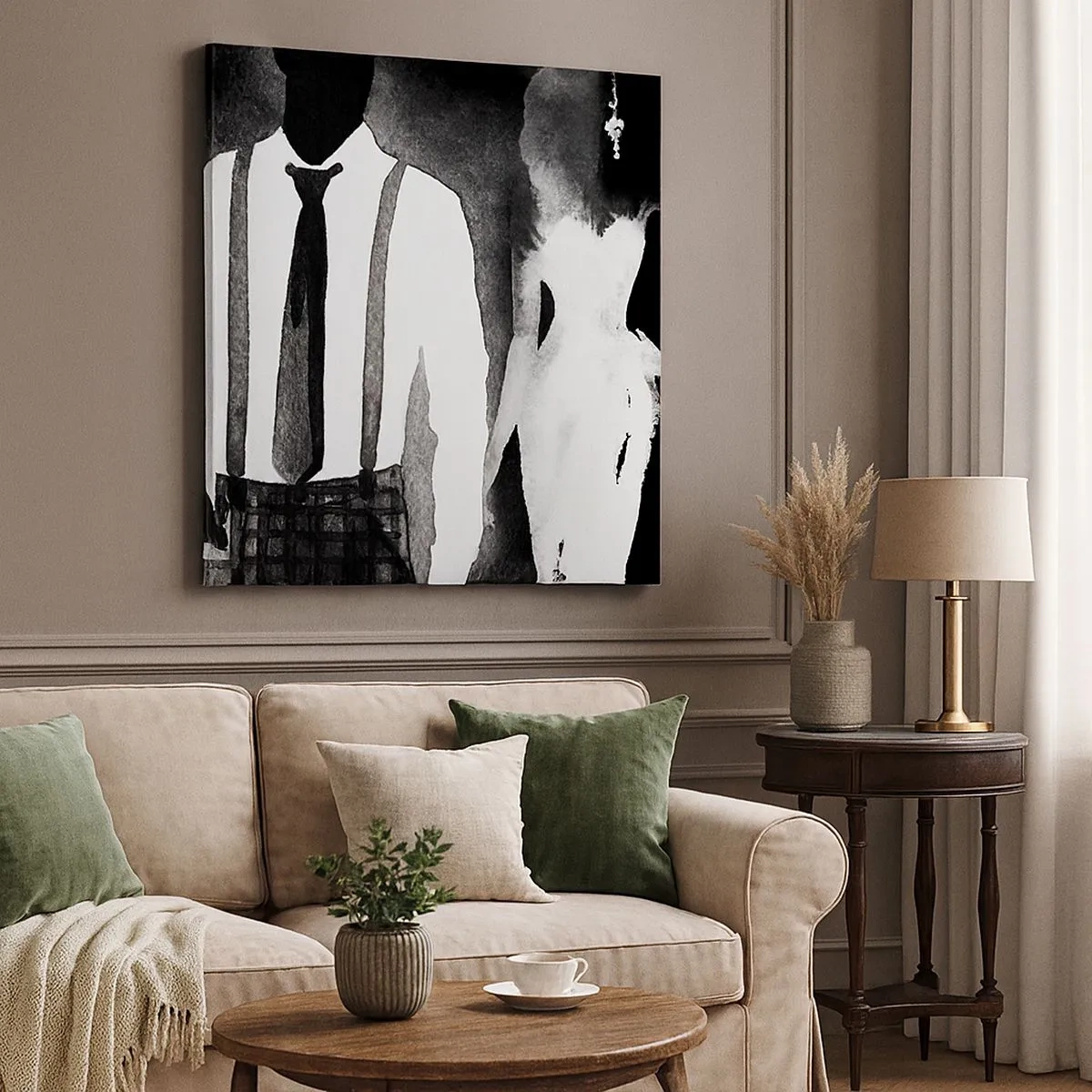 Quadro su tela - Stampe su Tela - Atmosfera noir - 30x30 cm