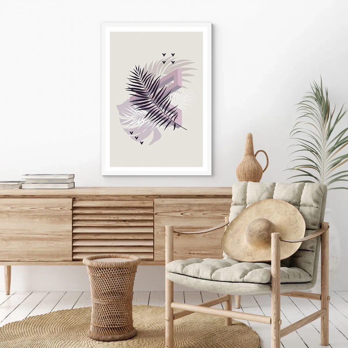 Poster in cornice bianca - L'ombra dell'ombra - 70x100 cm