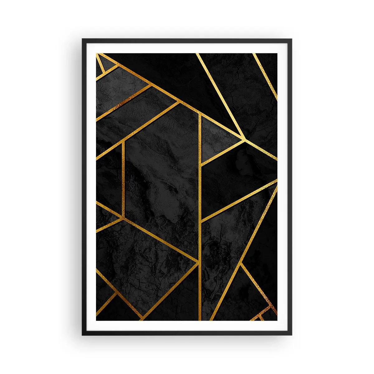 Poster in cornice nera - Oscurità e luce - 70x100 cm