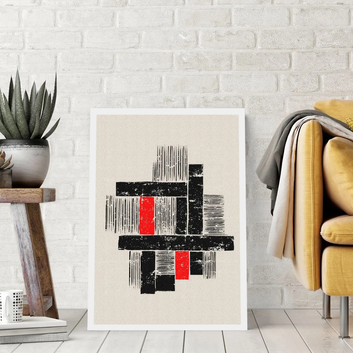 Poster - Rosso e nero - 30x40 cm