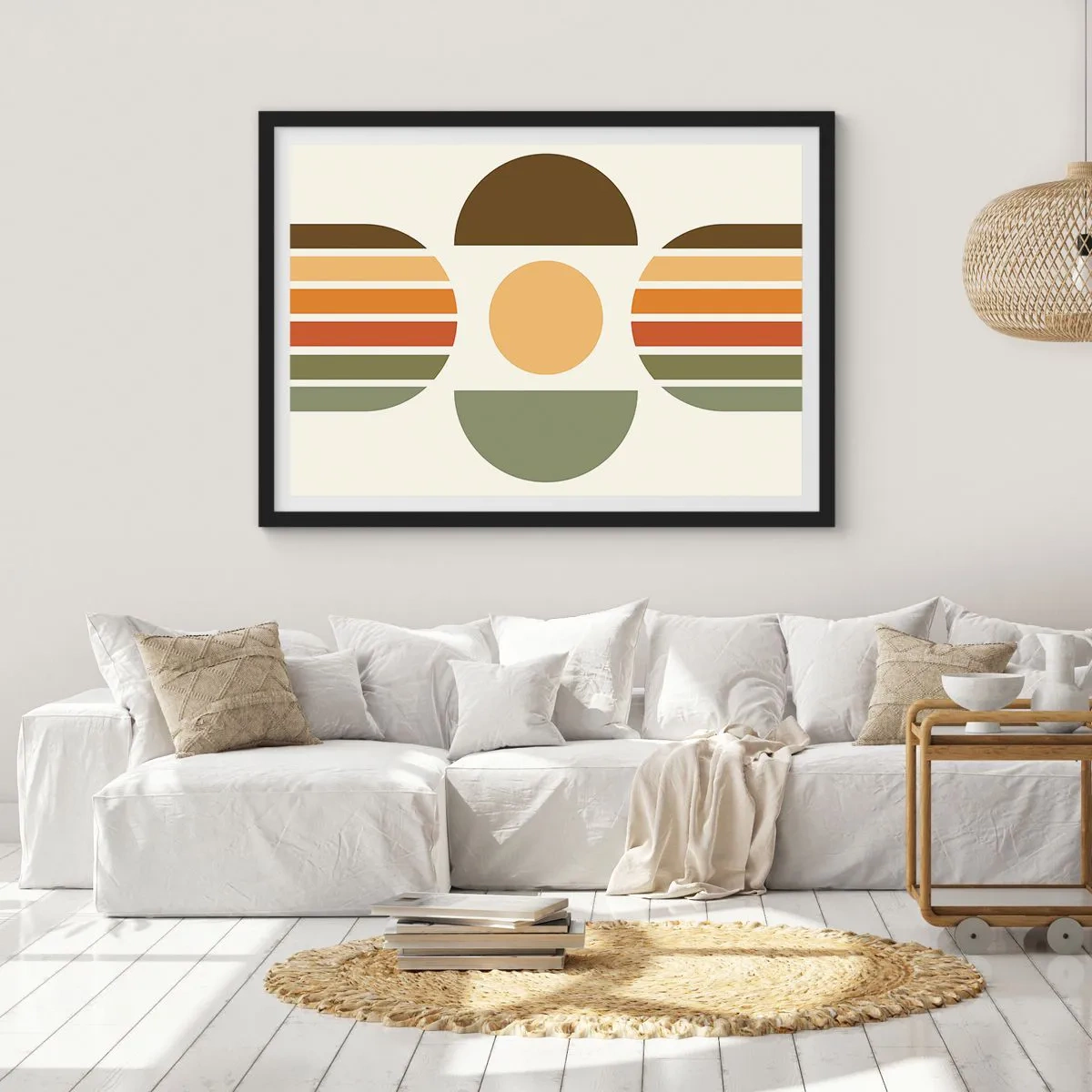 Poster in cornice nera - Nei colori della terra - 40x30 cm