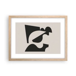 Poster in cornice rovere chiaro - Kit di montaggio - 40x30 cm