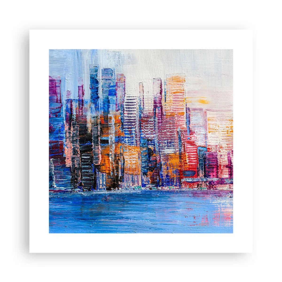 Poster - Metropoli gioiosa - 40x40 cm