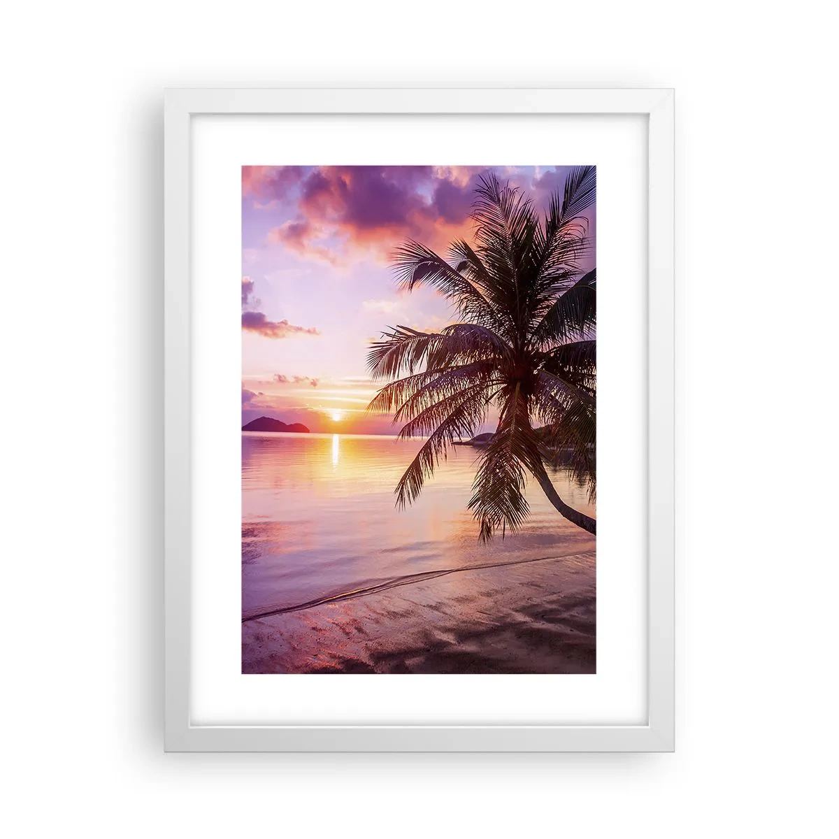 Poster in cornice bianca - Beatitudine a perdita d'occhio - 30x40 cm