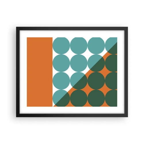 Poster in cornice nera - In alto obliquo - 50x40 cm