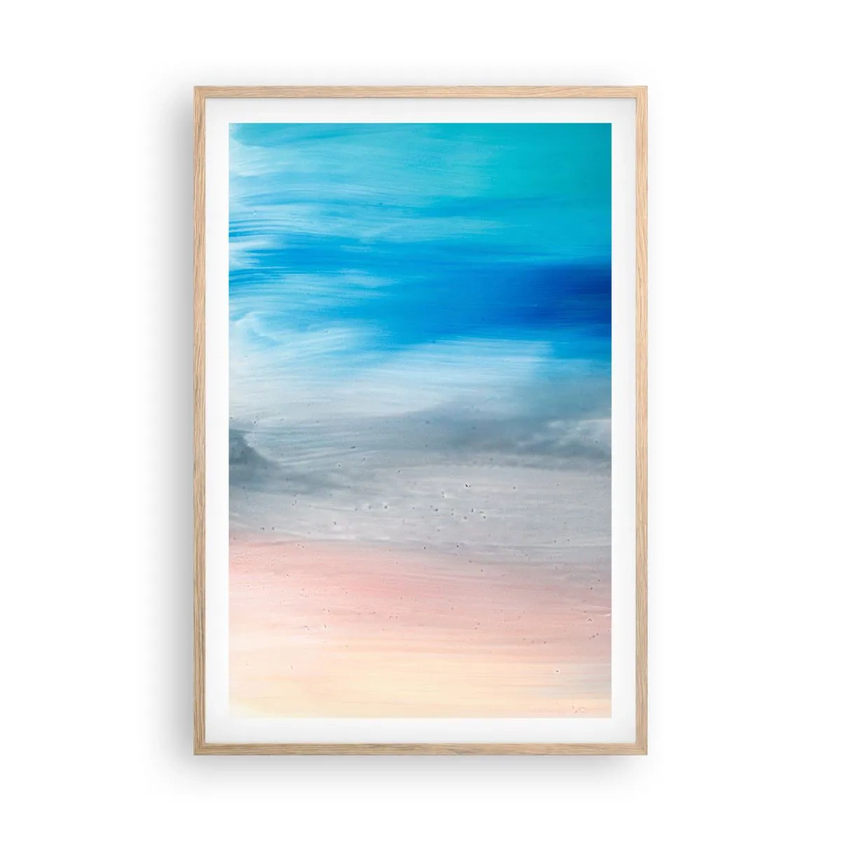 Poster in cornice rovere chiaro - Gli elementi: l'aria - 61x91 cm