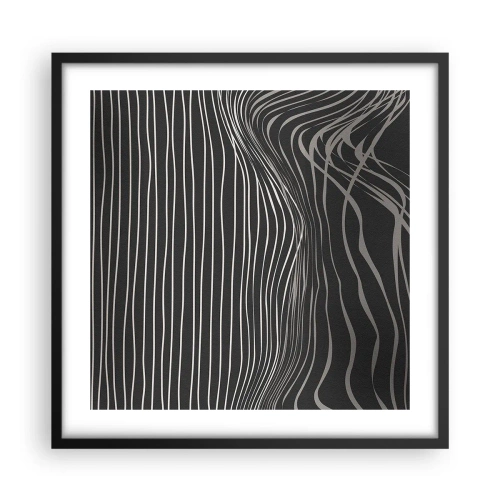 Poster in cornice nera - Ritmo e accento - 50x50 cm