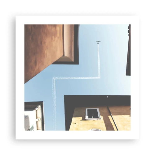 Poster - Sopra il labirinto urbano - 50x50 cm