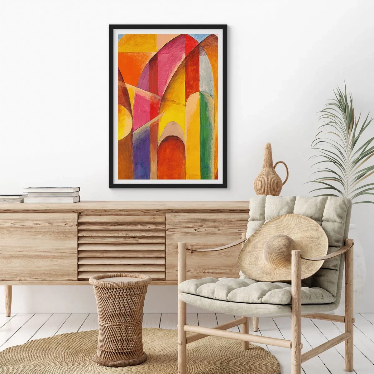 Poster in cornice nera - La cattedrale del sole - 50x70 cm