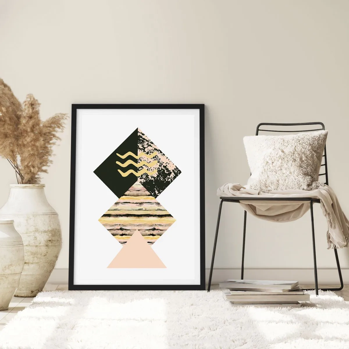 Poster in cornice nera - Non è così facile - 40x50 cm