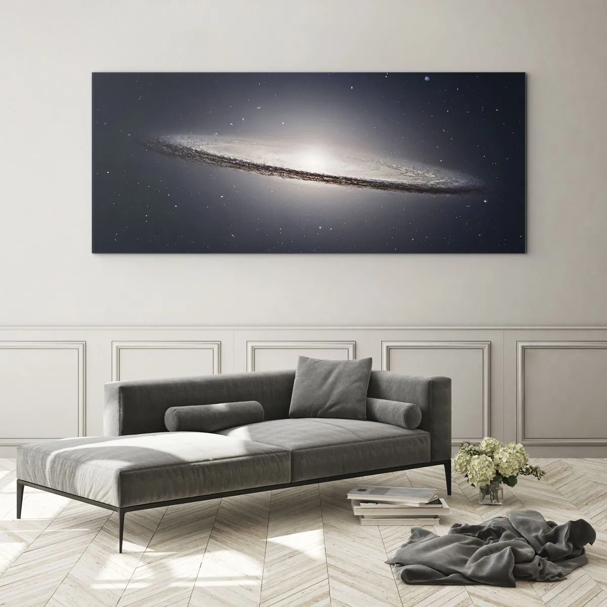 Quadro su vetro - Tanto tempo fa in una lontana galassia... - 100x40 cm