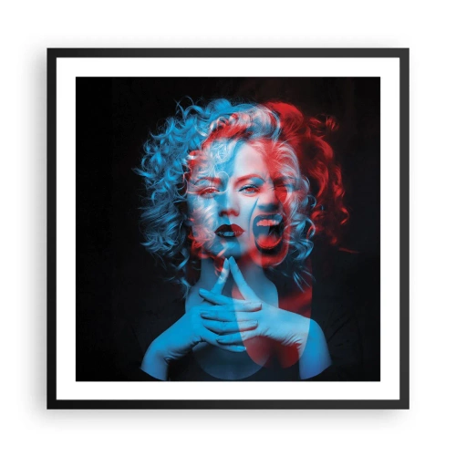 Poster in cornice nera - Alter ego - 60x60 cm