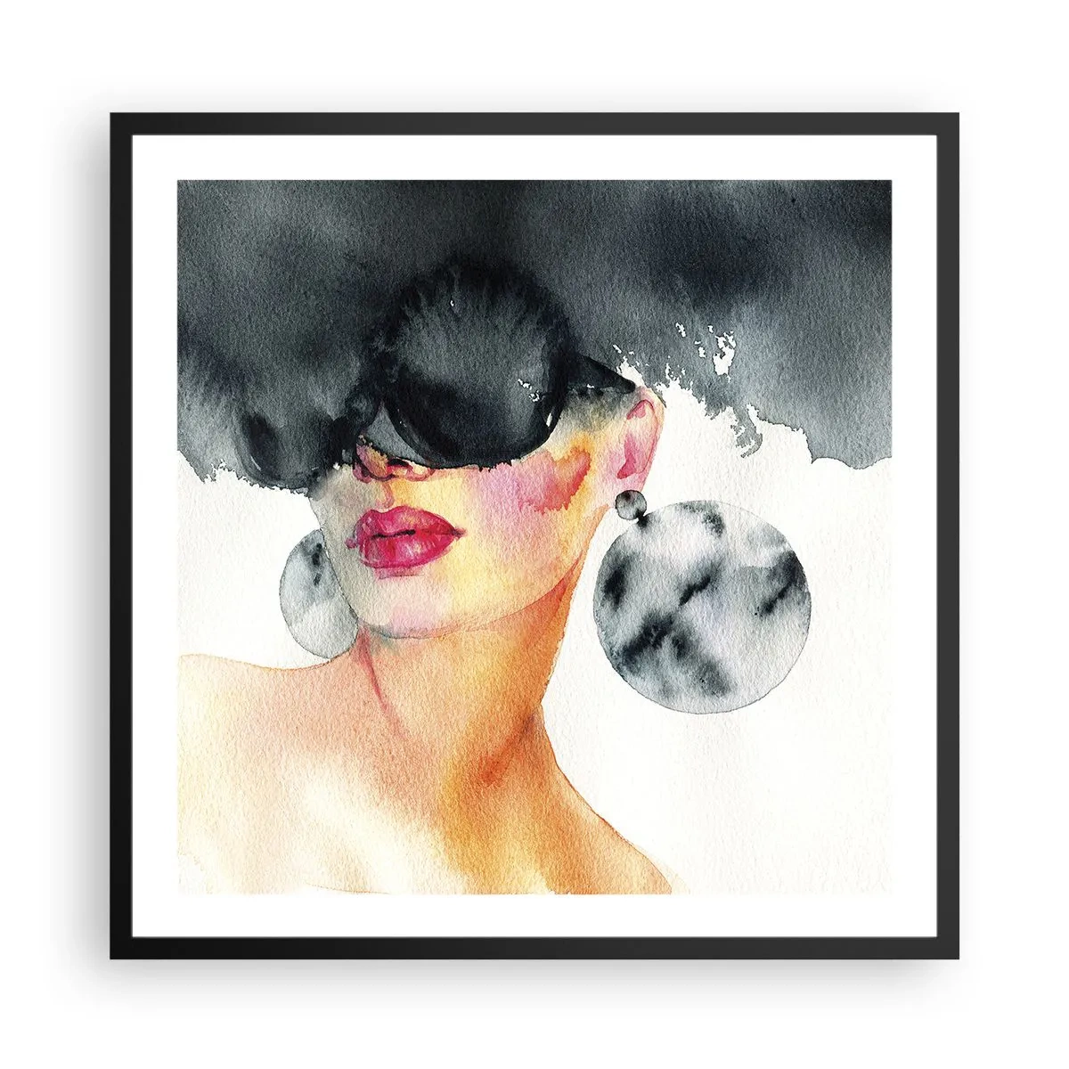 Poster in cornice nera - Il segreto dell'eleganza - 60x60 cm