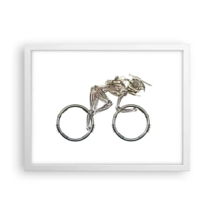 Poster in cornice bianca - Macchina perfetta - 40x30 cm