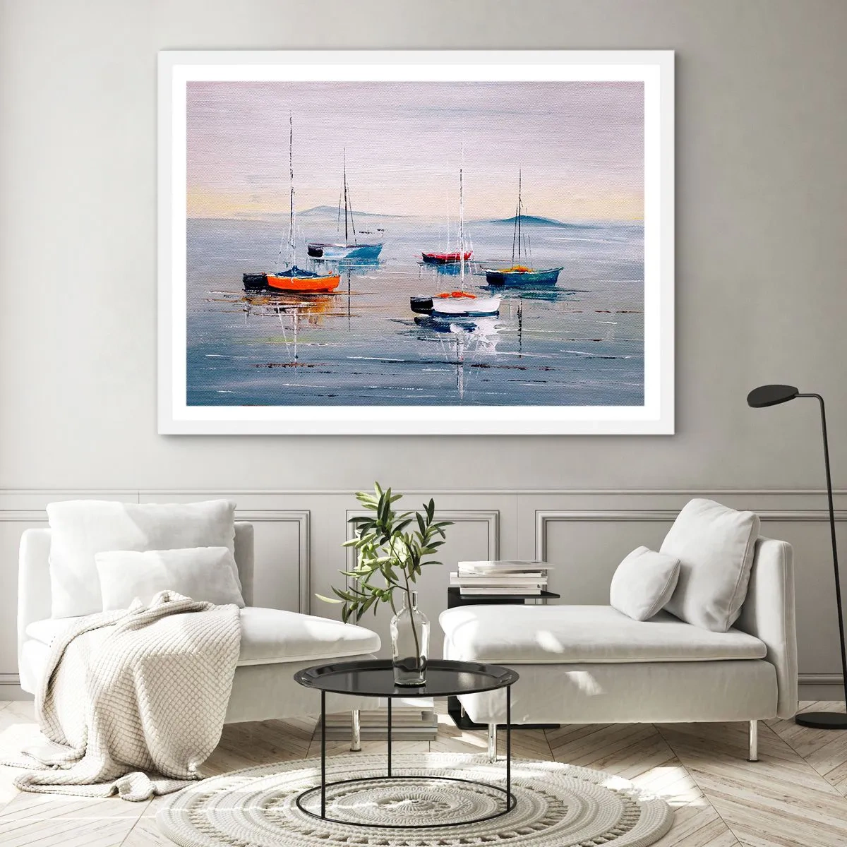 Poster in cornice bianca - Meritato riposo - 50x40 cm