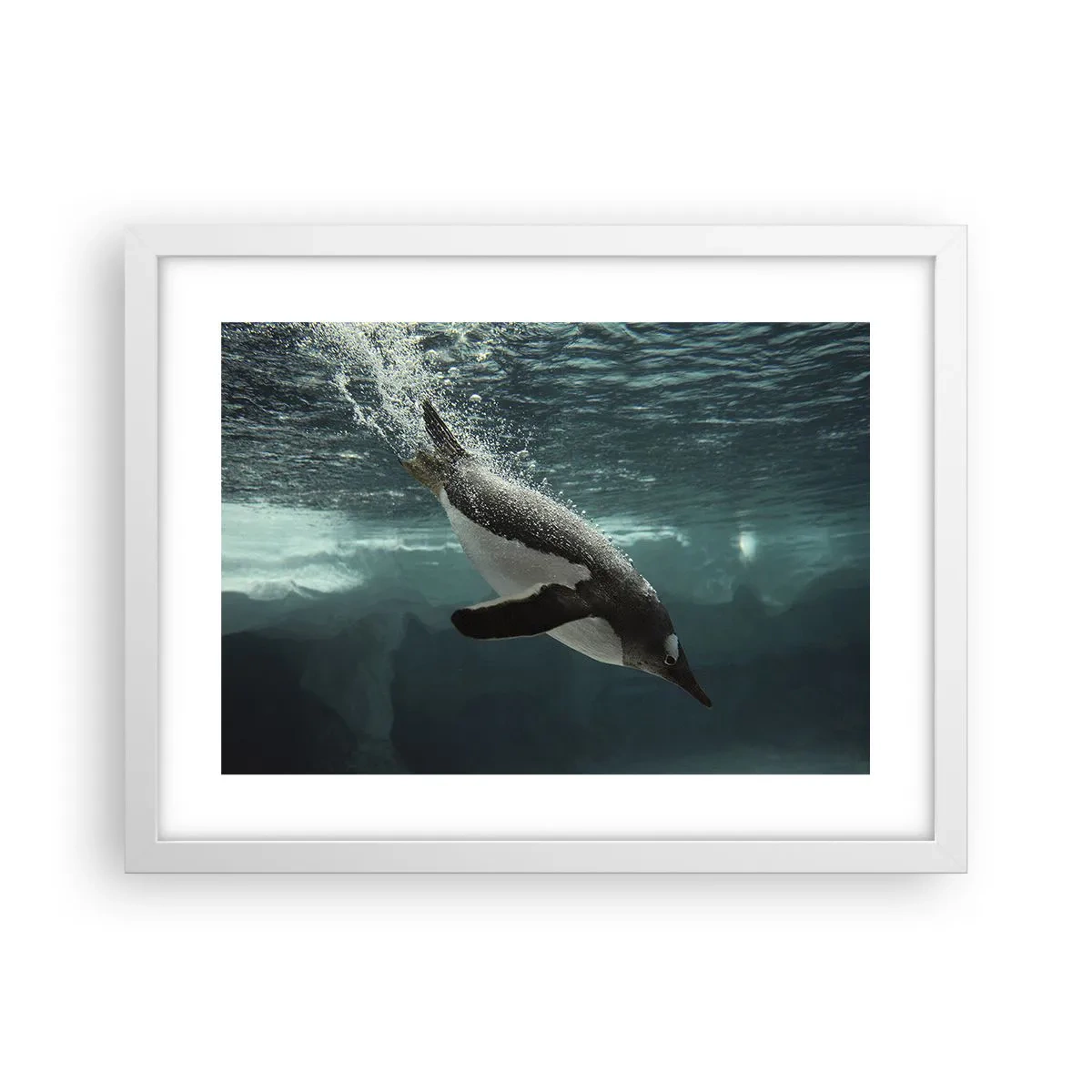 Poster in cornice bianca - Benvenuto nel mio mondo - 40x30 cm