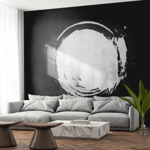 Fotomurali Autoadesivo Deluxe Sticker - Una buona soluzione - Ruota, Pianeta, Luna - 100x70 cm